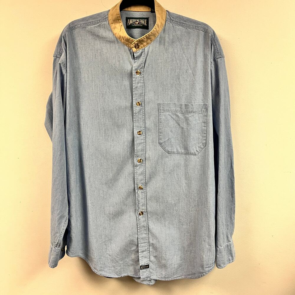 Vintage American Eagle  Large casual chambray button down 100% cotton